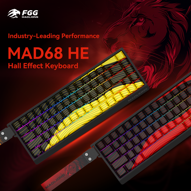 Load image into Gallery viewer, Madlions MAD68 V2 Flagship RGB Hall Effect Keyboard (Everfree Kunlun)