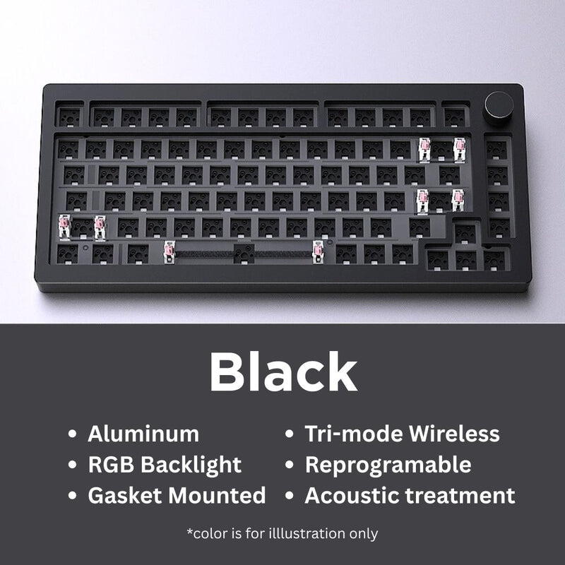Load image into Gallery viewer, HJS ALU75V2 75% Wireless Aluminum Barebones Kit