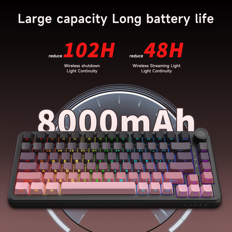 Load image into Gallery viewer, AJAZZ AK820 Max Plus 75% (Screen) Wireless Mechanical Keyboard