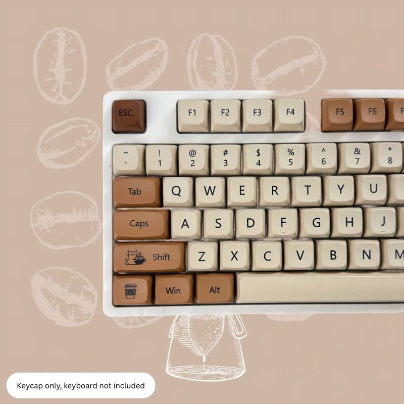 Load image into Gallery viewer, Coffee Cat XDA Keycap Set