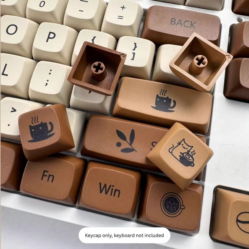 Load image into Gallery viewer, Coffee Cat XDA Keycap Set