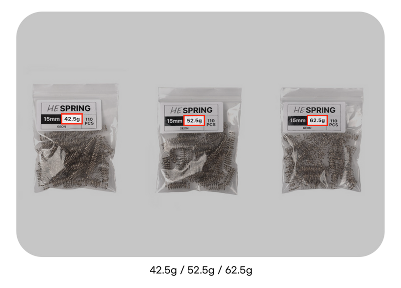 Load image into Gallery viewer, Geon Pingless HE Compatibility Spring 15mm