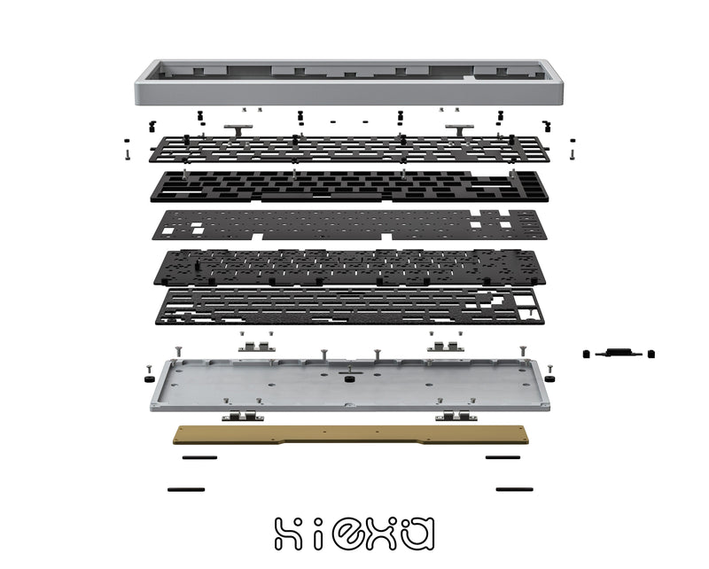 Load image into Gallery viewer, Hiexa V65 65% Mechanical Keyboard - Mirror PVD Weight