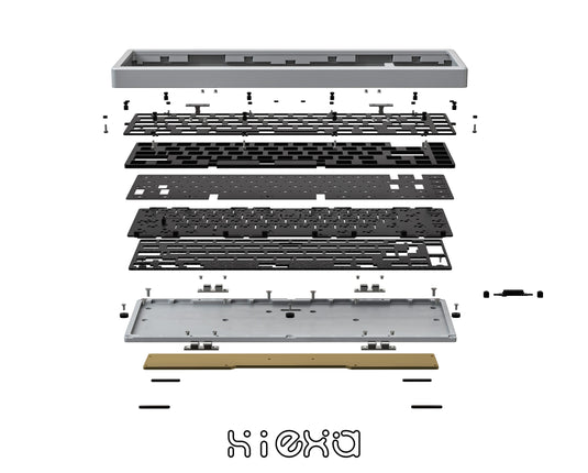 Hiexa V65 65% Mechanical Keyboard - Mirror PVD Weight