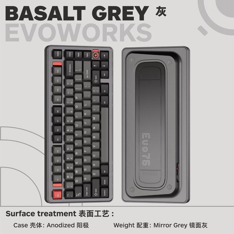 Load image into Gallery viewer, Evo75 Aluminum Hotswap Wireless Keyboard