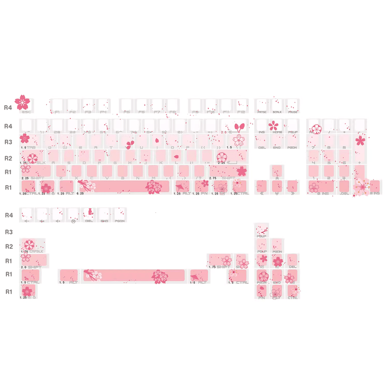 Load image into Gallery viewer, JKDK Shine Through OEM Profile PBT Keycaps