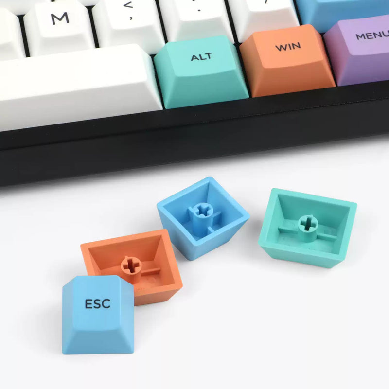 Load image into Gallery viewer, JKDK Crayon PBT Cherry Profile Dye-Sub Keycaps