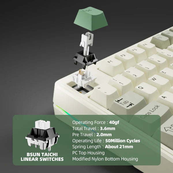 Load image into Gallery viewer, LINKY 87 80%/TKL Custom Mechanical Keyboard