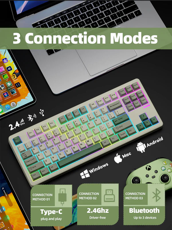 Load image into Gallery viewer, LINKY 87 80%/TKL Custom Mechanical Keyboard