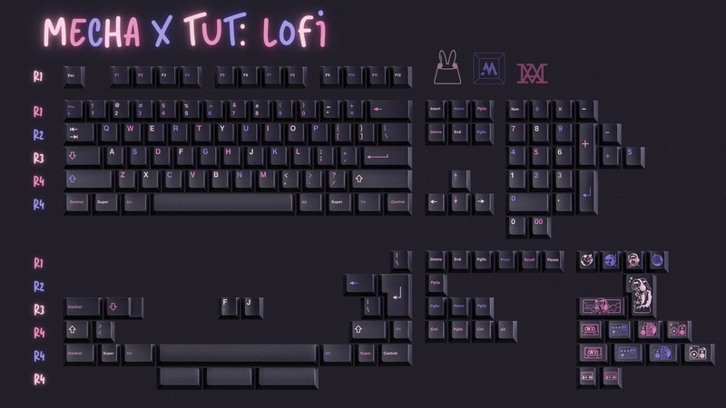 Load image into Gallery viewer, Mecha X TUT: LOFI Keycaps