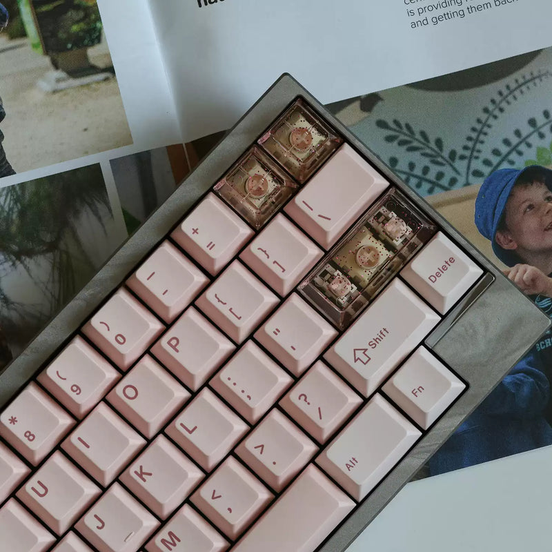 Load image into Gallery viewer, JKDK Valentines Cherry Profile Keycaps