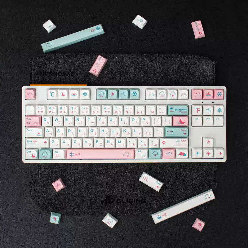 Load image into Gallery viewer, Pastel Weather PBT Dye Sub XDA Profile Keycap Set