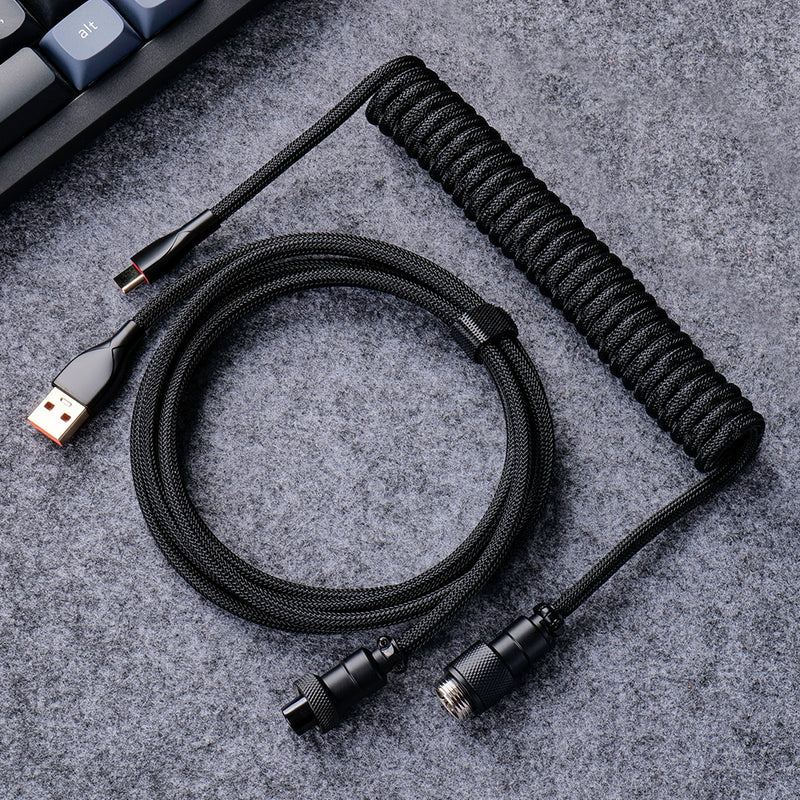Load image into Gallery viewer, USB-C Coiled Cable (8Khz Compatible)