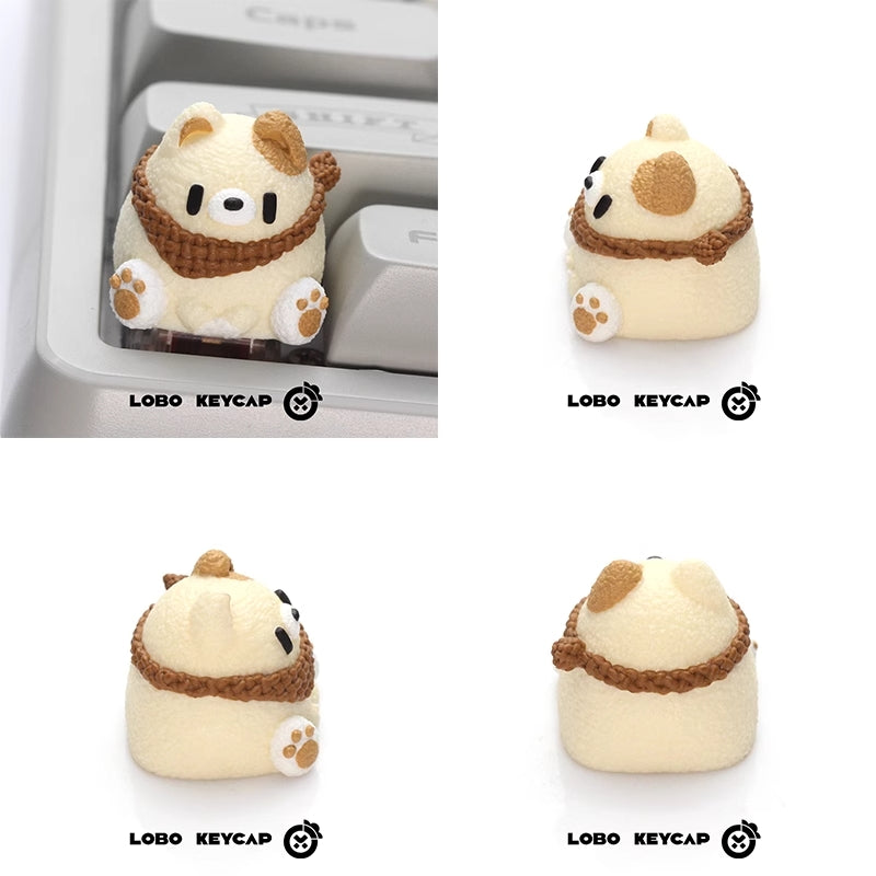 Load image into Gallery viewer, LOBO Keycap Shiba Inu Artisan Keycaps