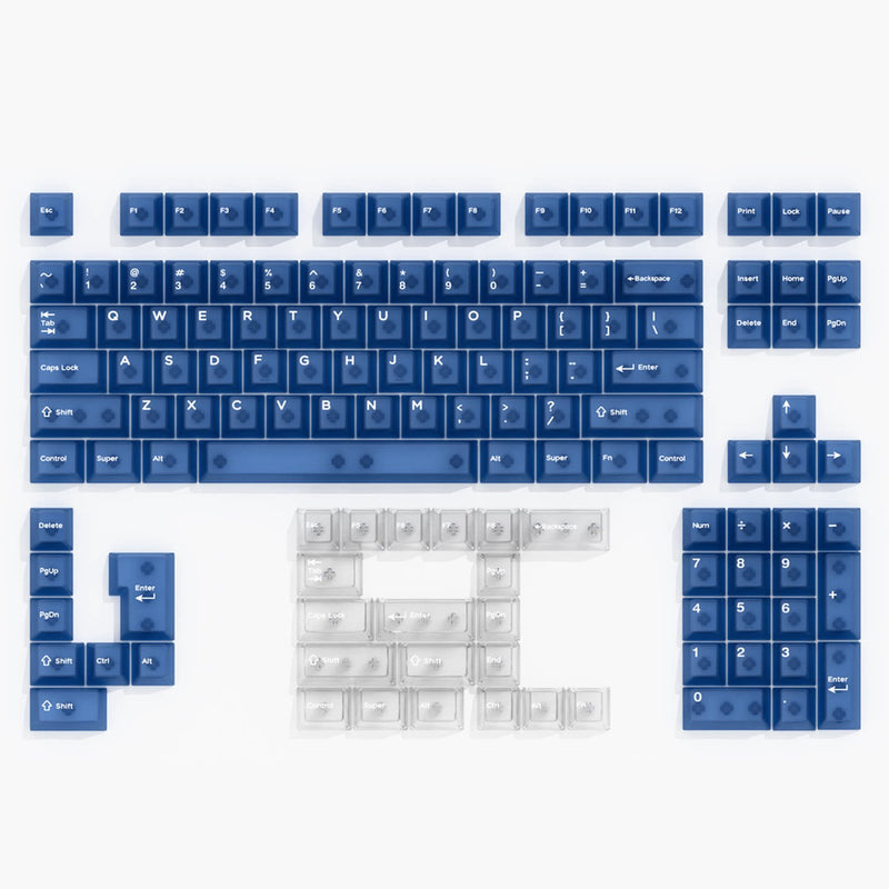 Load image into Gallery viewer, Frosted Blue Cherry Profile Keycaps