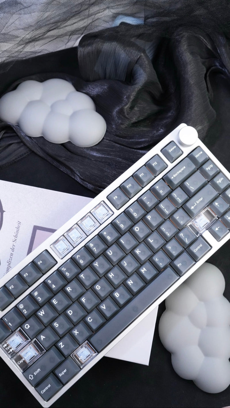 Load image into Gallery viewer, Frosted Grey Cherry Profile Keycap Set