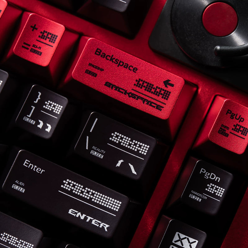 Load image into Gallery viewer, Parametric Pearlescent Metallic Cherry Profile Keycap Set