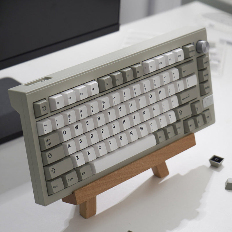 Load image into Gallery viewer, Retro Beige ABS Double Shot Cherry Profile Keycap Set