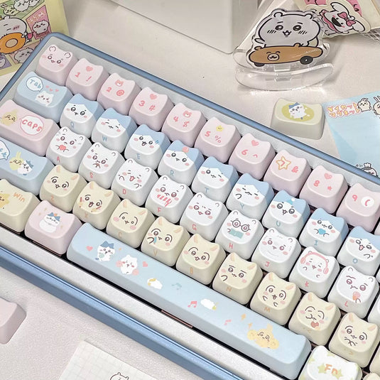 Mecha Chiikawa Themed MAO Profile Keycap Set