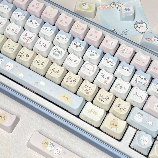 Mecha Chiikawa Themed MAO Profile Keycap Set