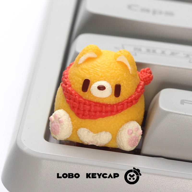 Load image into Gallery viewer, LOBO Keycap Shiba Inu Artisan Keycaps