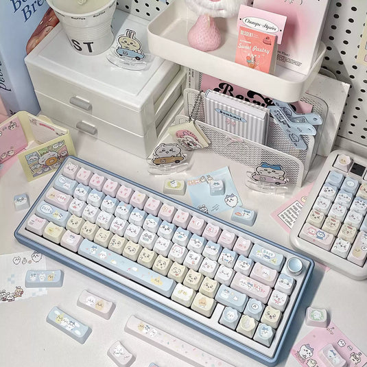 Mecha Chiikawa Themed MAO Profile Keycap Set