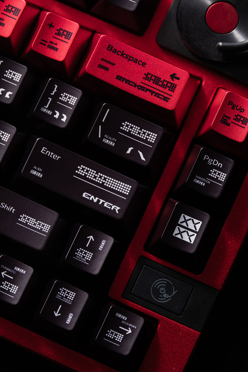 Load image into Gallery viewer, Parametric Pearlescent Metallic Cherry Profile Keycap Set