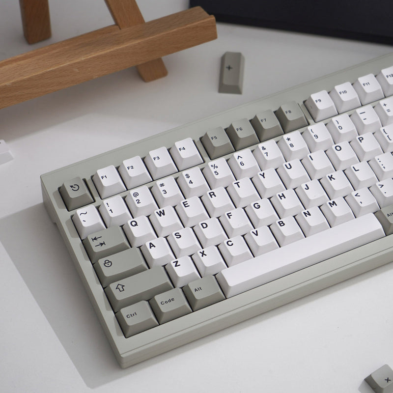 Load image into Gallery viewer, Retro Beige ABS Double Shot Cherry Profile Keycap Set