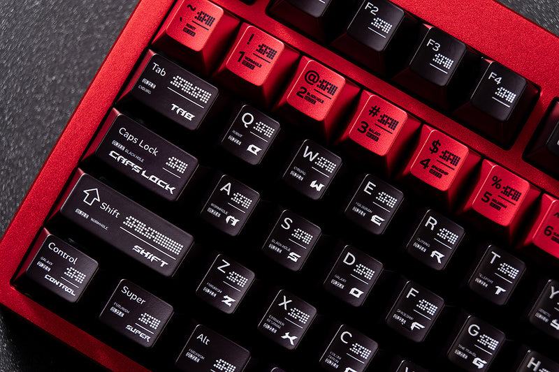 Load image into Gallery viewer, Parametric Pearlescent Metallic Cherry Profile Keycap Set