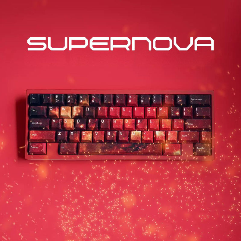 Load image into Gallery viewer, JKDK Supernova Cherry Profile Hi-Gloss Keycap Set