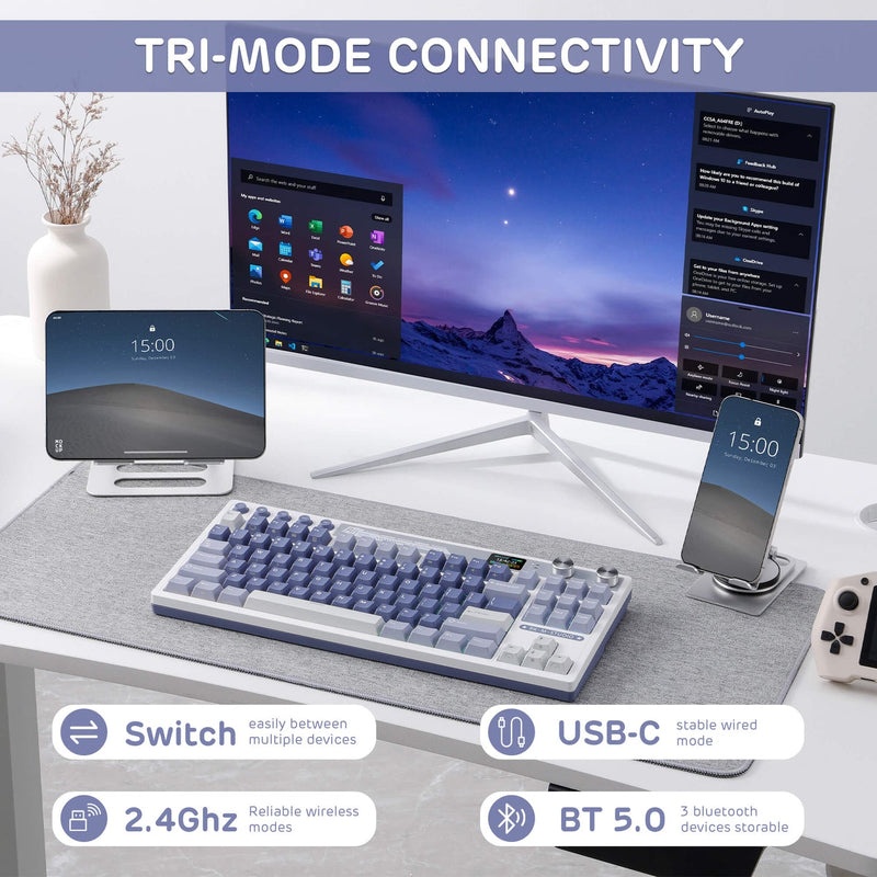 Load image into Gallery viewer, Royal Kludge RK M87 TKL Wireless Gaming Keyboard