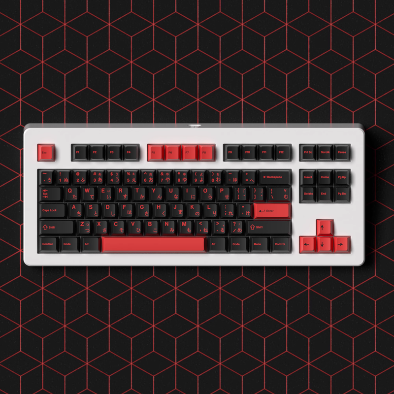 Load image into Gallery viewer, JKDK Studio Colors Hiragana Cherry PBT Keycaps