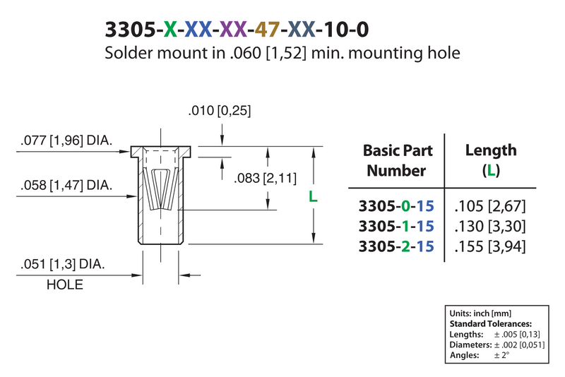 Load image into Gallery viewer, Mill-Max 3305 Hot Swap Sockets