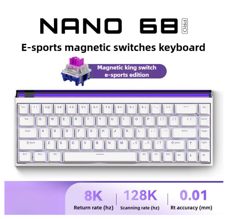 Load image into Gallery viewer, Madlions Nano68 PRO Hall Effect Custom Gaming Keyboard