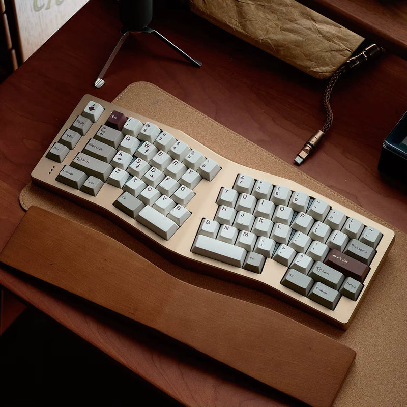Load image into Gallery viewer, JKDK Retro Chocolate Cherry Profile Keycaps