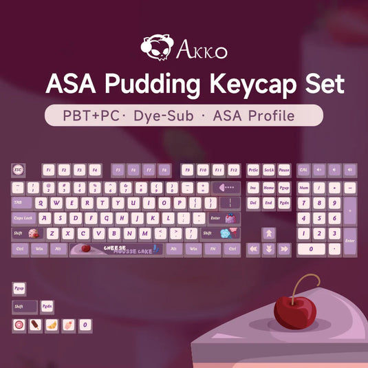 Akko ASA Blueberry Grape Jam Keycap Set (116-key)