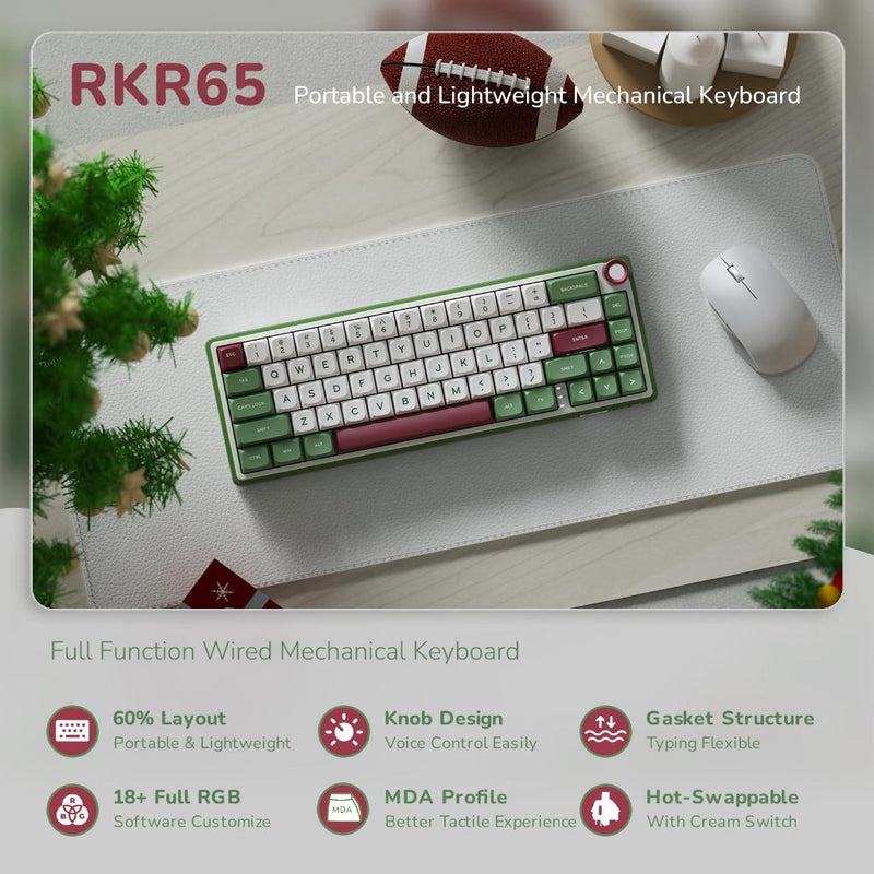 Load image into Gallery viewer, Royal Kludge RK R65 65% Wired Hot-swappable Keyboard
