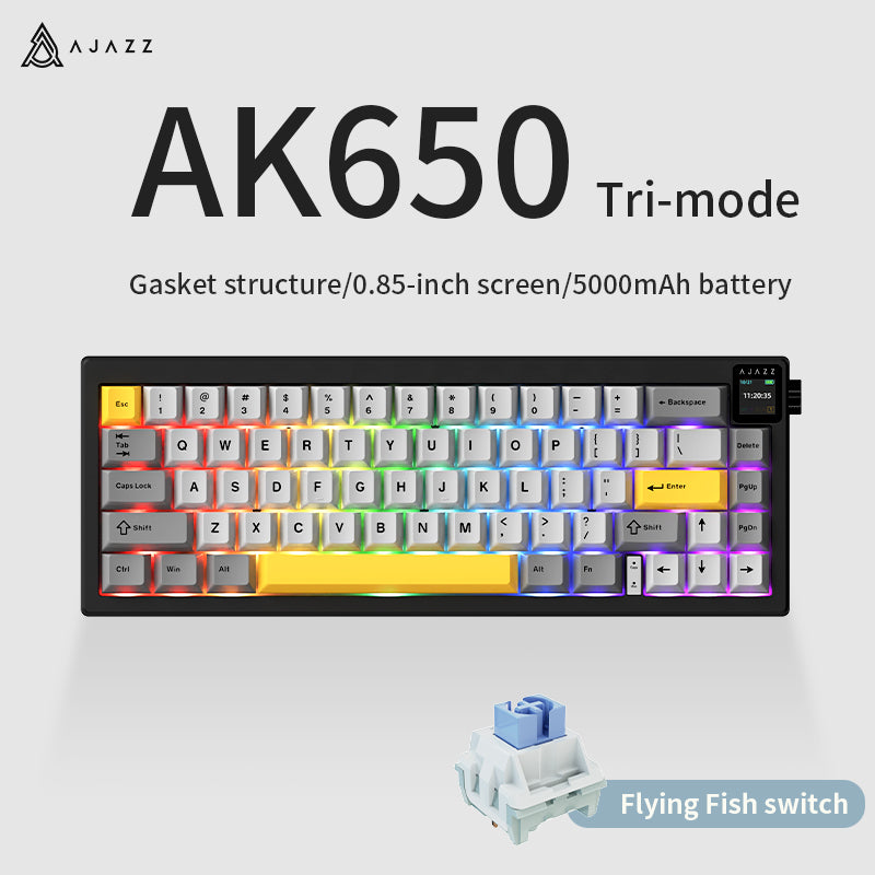 Load image into Gallery viewer, AJAZZ AK650 V2 65% Wireless Mechanical Keyboard