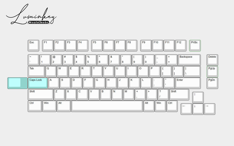 Load image into Gallery viewer, Createkeebs Luminkey75 75% Custom Mechanical Keyboard