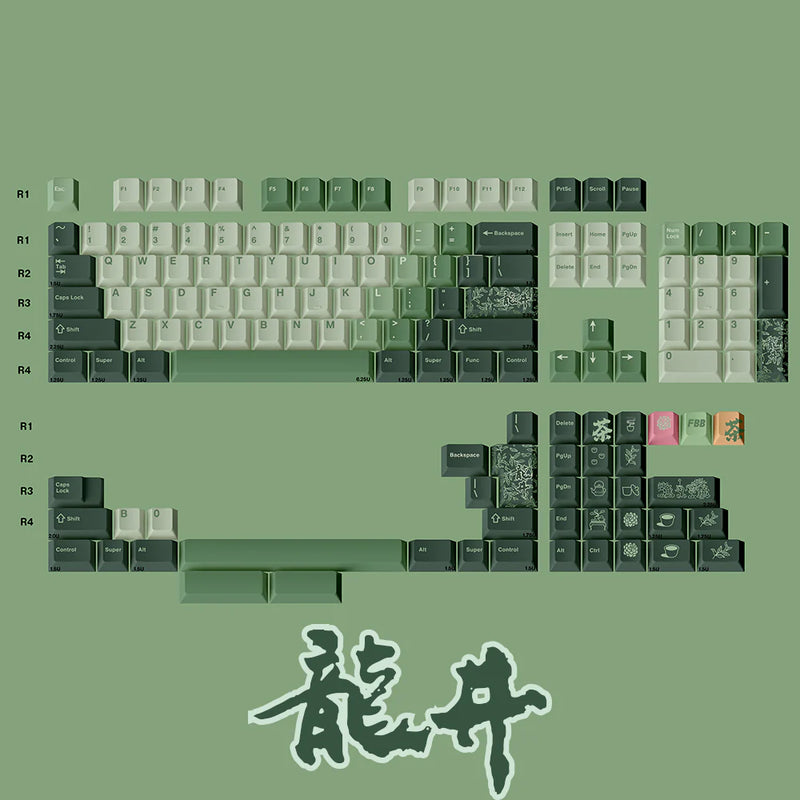 Load image into Gallery viewer, FBB Long Jing PBT Cherry Profile Keycap Set