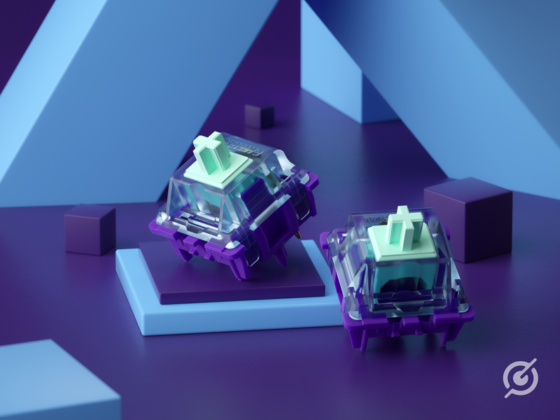 Load image into Gallery viewer, Gopolar x Gateron Azure Dragon Tactile Switches