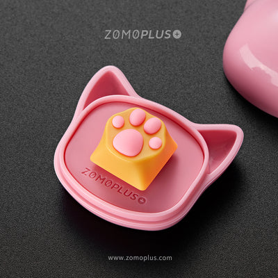 Load image into Gallery viewer, ZOMO Plus ABS & Silicone Kitty Paw Artisan Keycap