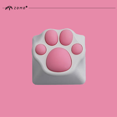Load image into Gallery viewer, ZOMO Plus Aluminium & Silicone Kitty Paw Artisan Keycap