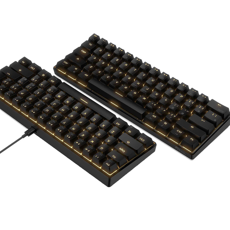 Load image into Gallery viewer, Royal Kludge RK61 60% Wireless Hotswappable Keyboard - Black