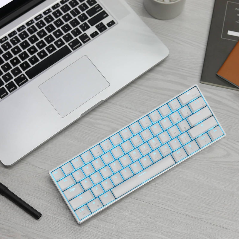 Load image into Gallery viewer, Royal Kludge RK61 60% Wireless Hotswappable Keyboard - White