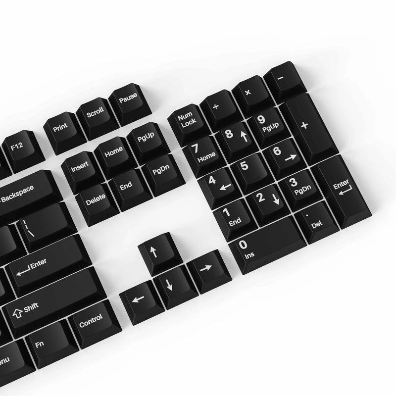 Load image into Gallery viewer, Keychron Cherry Double Shot PBT Keycap Set - White on Black