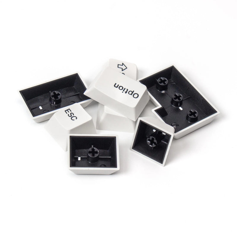 Load image into Gallery viewer, Keychron Cherry Double Shot PBT Keycap Set - Black on White