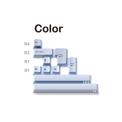 JKDK Piano Keycap Cherry Profile PBT Dye-Sub Keycap Set