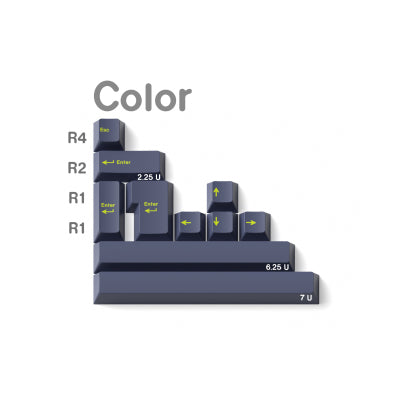 Load image into Gallery viewer, JKDK Dark Matter PBT Cherry Profile Dye-Sub Keycap Set