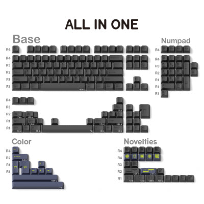 Load image into Gallery viewer, JKDK Dark Matter PBT Cherry Profile Dye-Sub Keycap Set